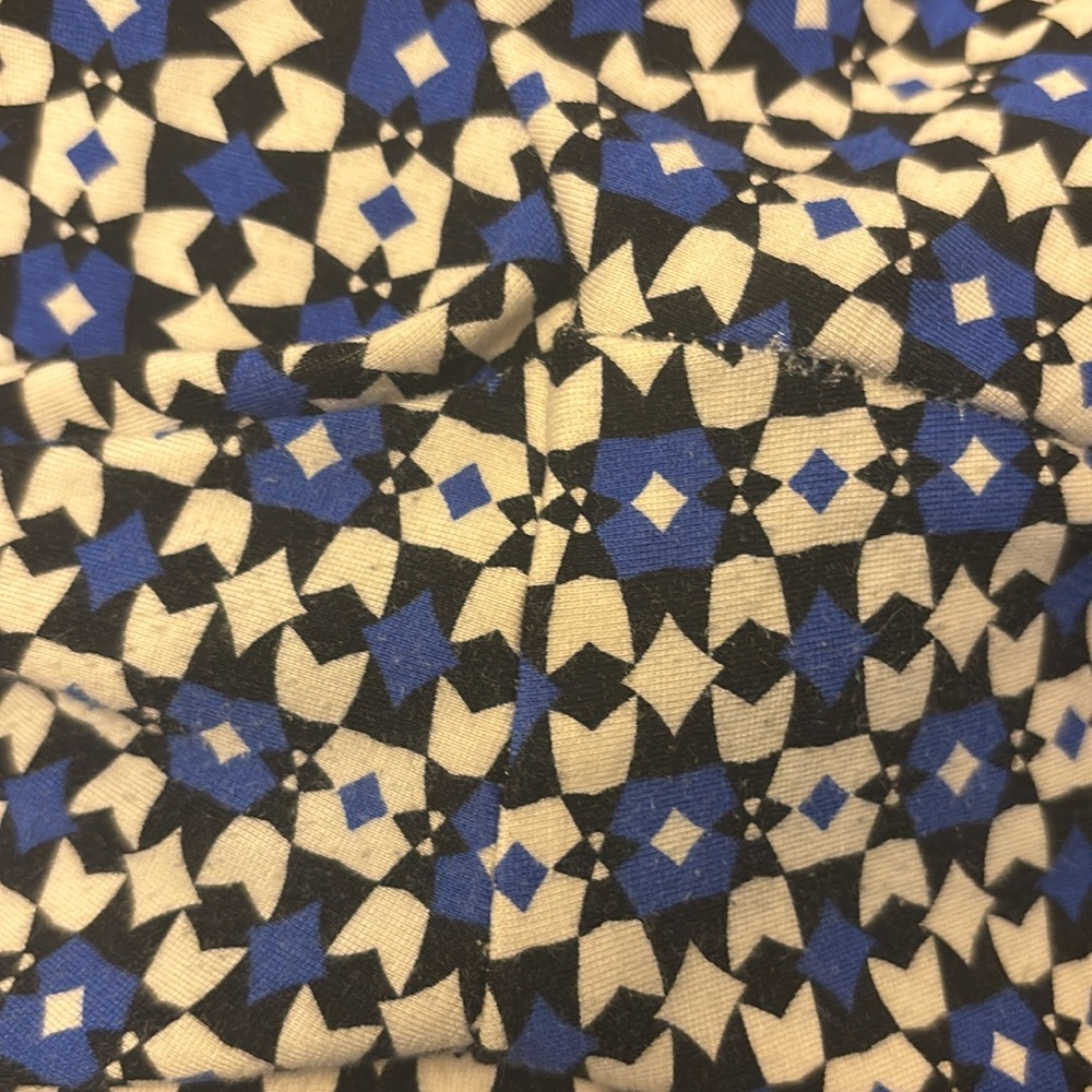 Maeve Blue and White Patterned Flare Pants - Picture 11 of 11